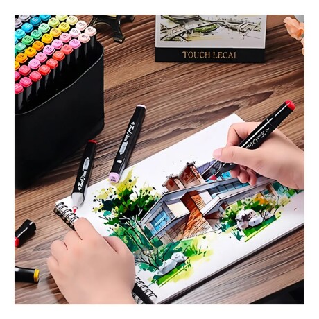 Set Marcadores Colores Doble Punta 168 Piezas 001