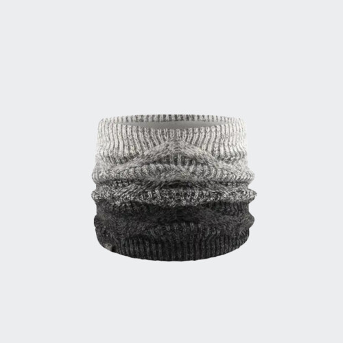 Bufanda Buff Knitted & Fleece Gris