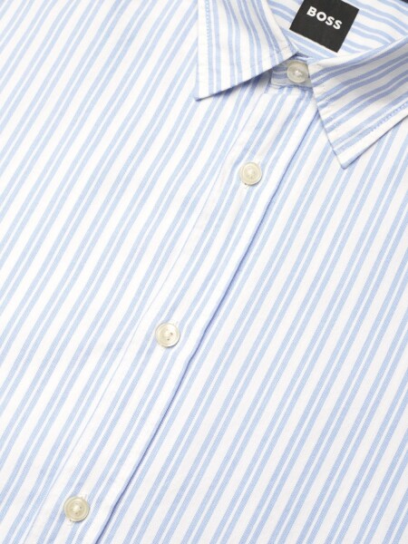Camisa de algodón manga larga, slim fit , S-ROAN-KENT 0