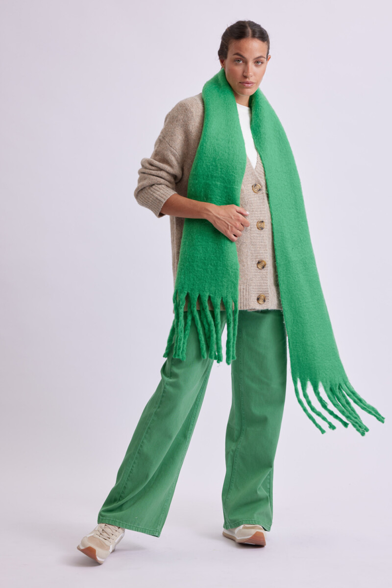 Pantalón de jean wide leg Verde