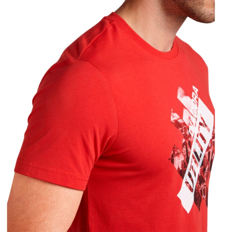 Remera Diadora Utility Hombre Rojo