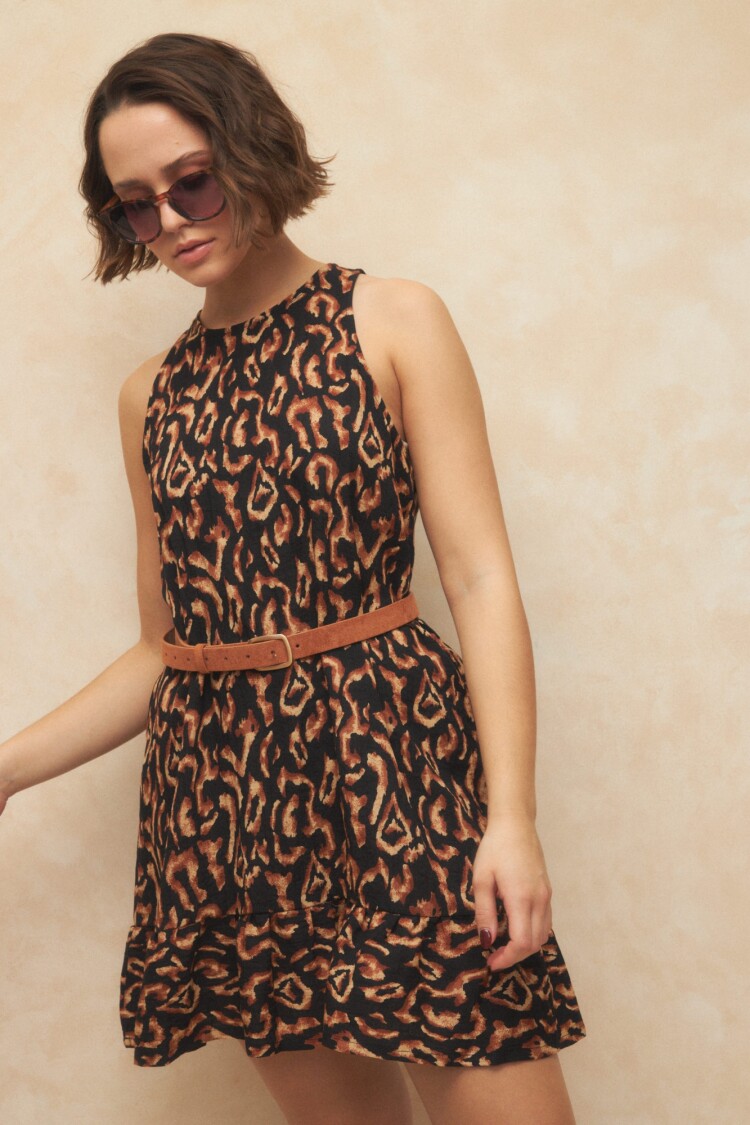 VESTIDO TRISHA PRINT Animal Print