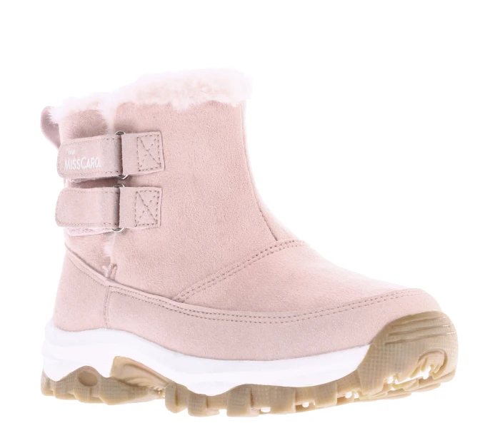Bota HOLY con doble velcro en lateral y peluche a Pink