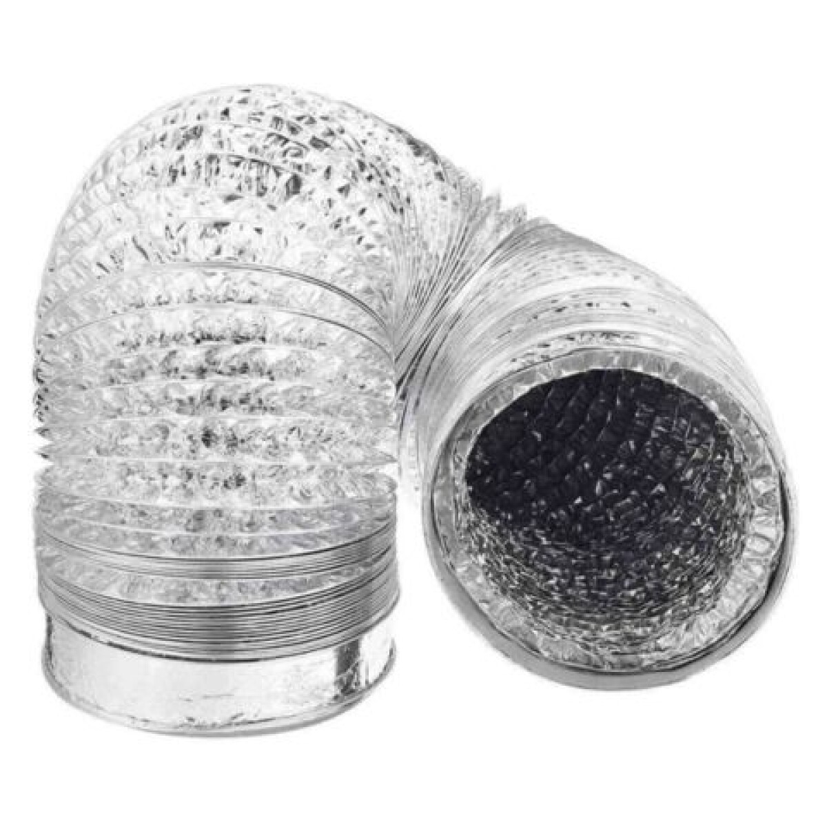 Ducto Flexible de Aluminio para Ventilación y Extracción de Vapores - Diámetro 12,5cm 