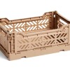 Caja organizadora plegable y apilable Mediana Gold