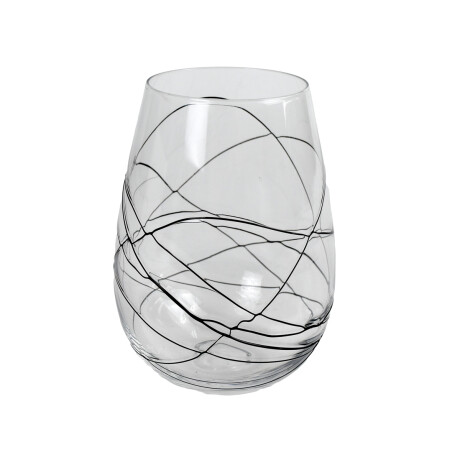 Set de Vasos de vidrios x6 piezas con lineas Set de Vasos de vidrios x6 piezas con lineas