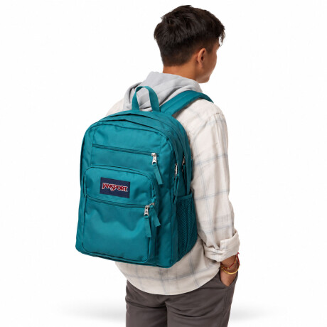 Mochila Escolar Laptop Jansport Big Student Original Urbana Emerald Pool