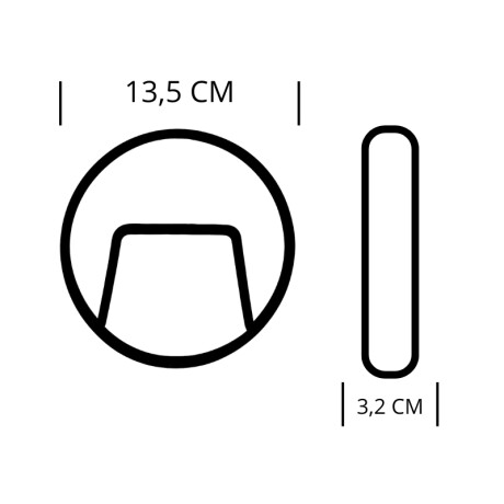 ARTEFACTO EXTERIOR DE PARED REDONDO MOREIRA 3W Luminaria De Exterior De Pared Redondo Moreira 3W Blanco