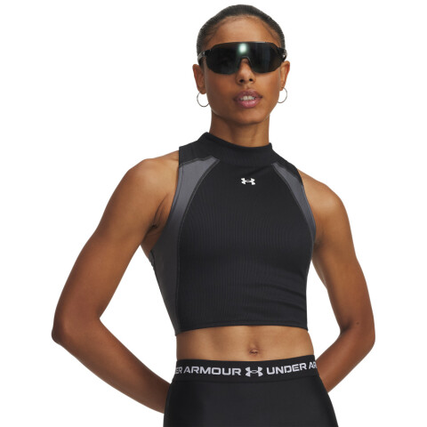 UA HG Rib Tank-PNK BLK-001