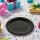 Plato 18 cm. diametro paquete x 10 NEGRO