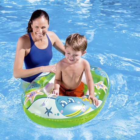 Bote Inflable Infantil Con Cuerda Marca Bestway Calidad Hts Verde