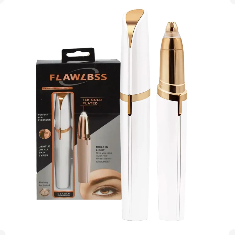 Depilador Removedor De Cejas Flawlbss Recargable Blanco