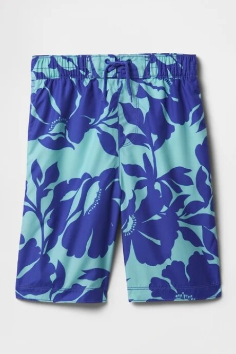 Traje De Baño Niño Blue Floral