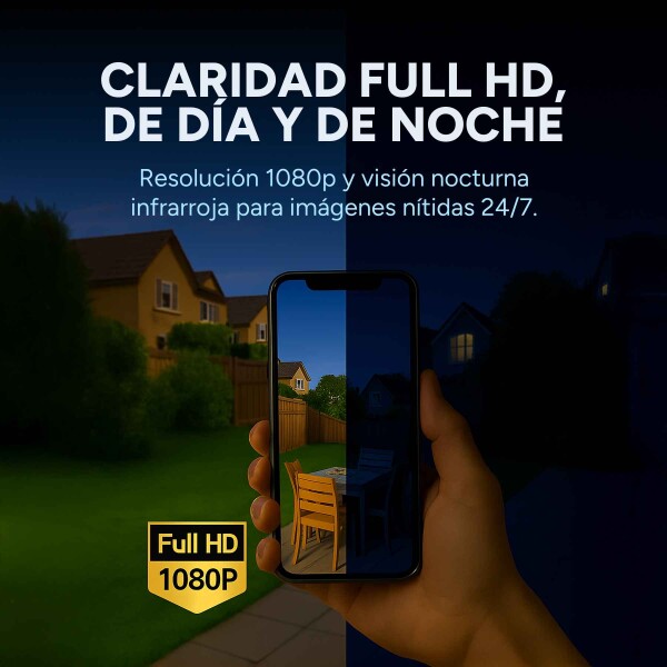 Cámara Wifi Exterior Seguridad Ip Full Hd 1080p Infrarrojo Color Variante Blanco