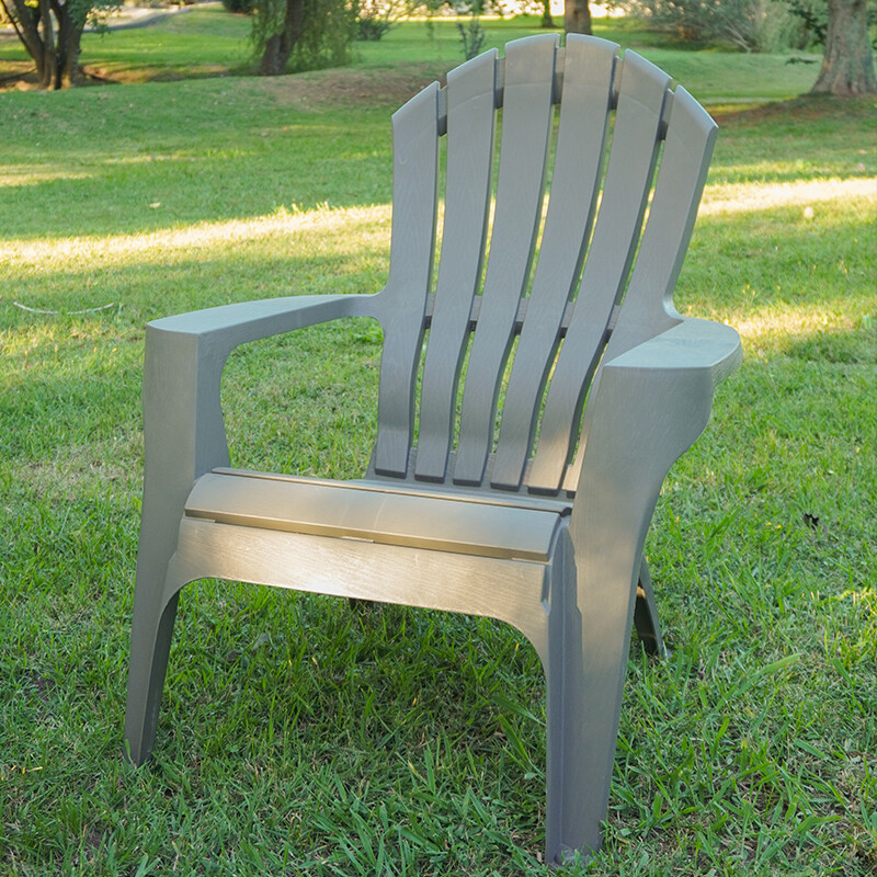 Sillón Miami Gris Grafito Ecológico Textura Simil Madera Sillón Miami Gris Grafito Ecológico Textura Simil Madera