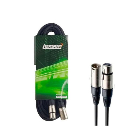 Cable Micrófono Lexsen Mc41 3mts Xlr-xlr