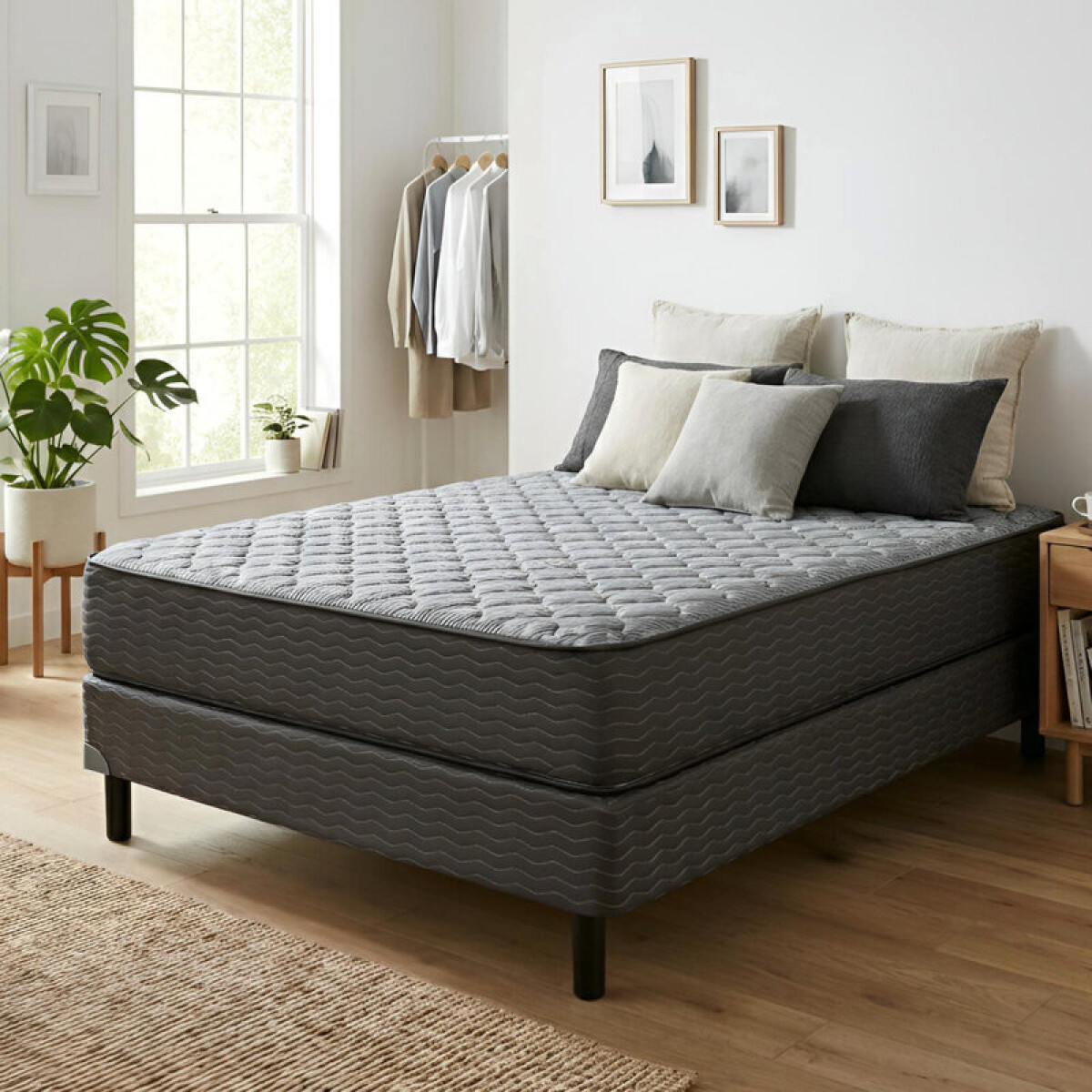 Sommier LINDE Zafiro® - 2 Plazas - 140x190x26 cm - Hasta 130 Kg - GARANTIA 5 AÑOS 