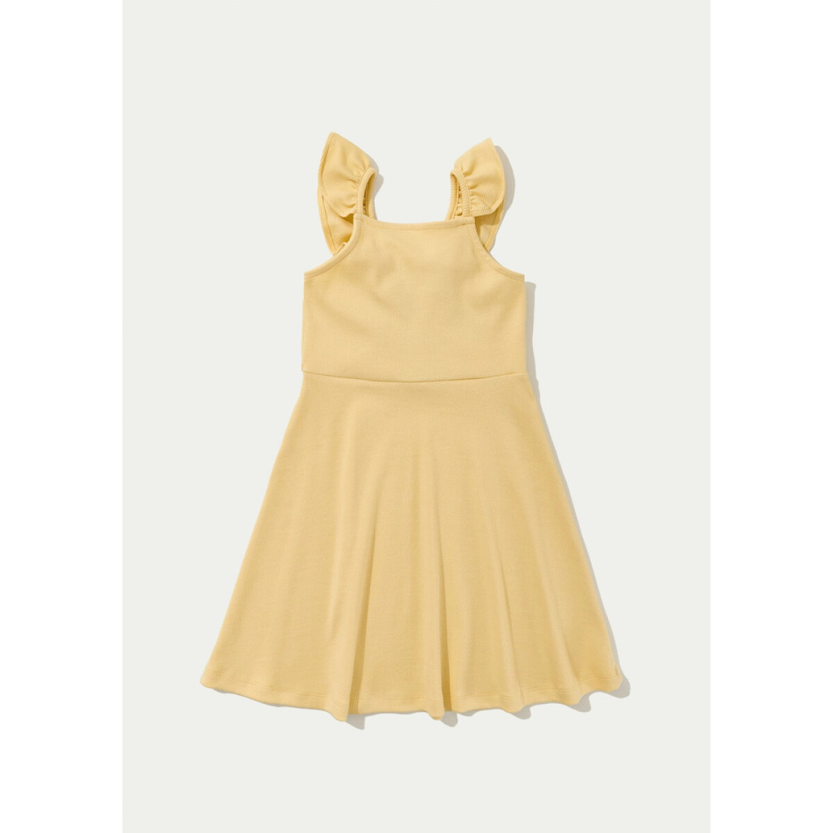 VESTIDO CURTO FEM - AMARELO CLARO 