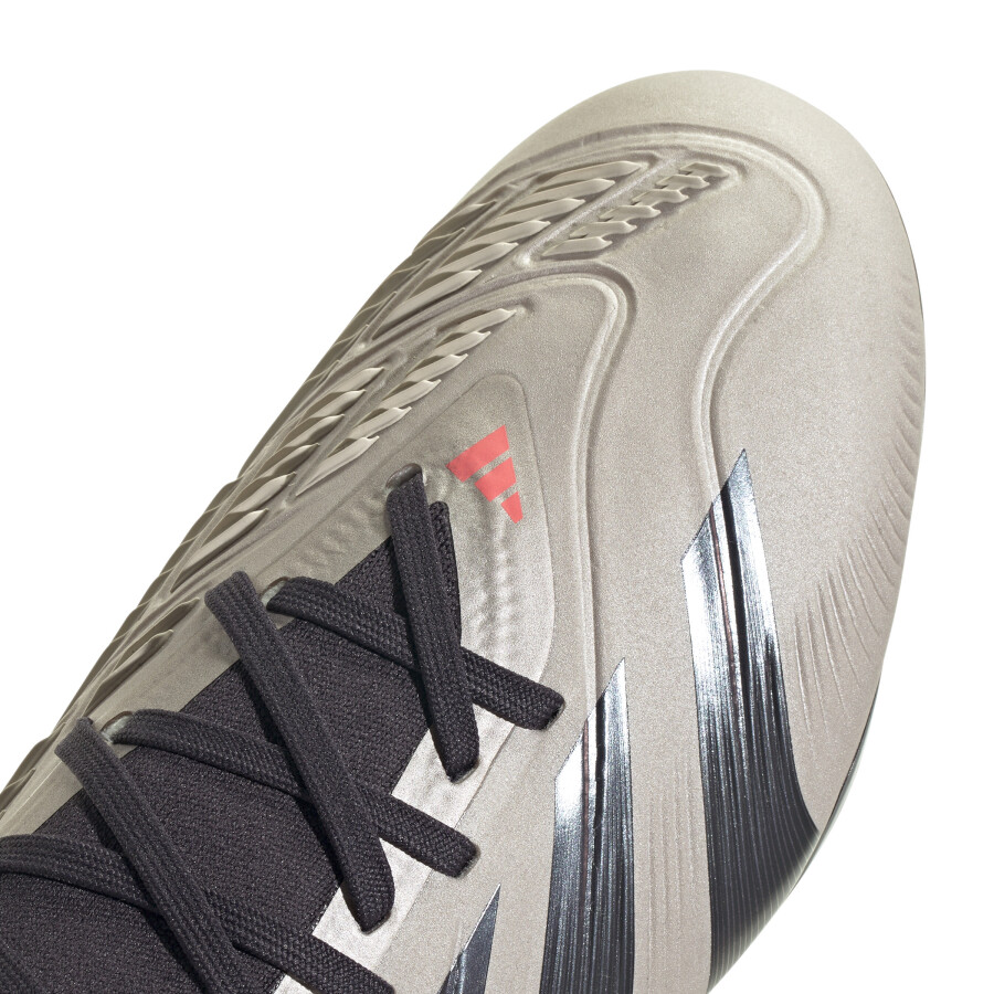 Championes de Hombre Adidas Predator Pro FG Plateado - Negro