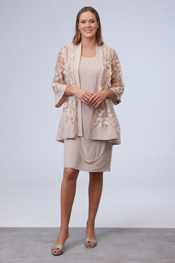 Set Vestido & Chaqueta BEIGE