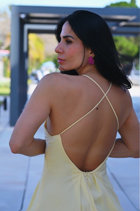 Vestido largo Zaida Amarillo