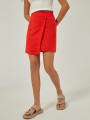 Falda Capri Rojo Coral