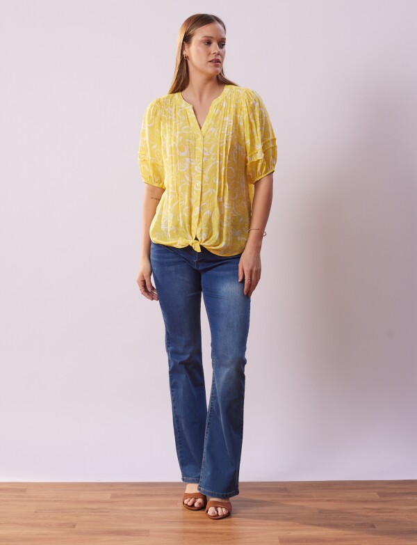 Blusa Botones AMARILLO/MULTI