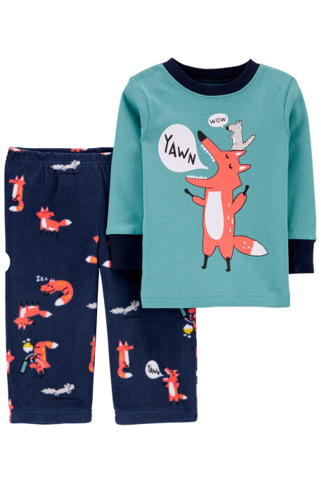 Pijama de dos piezas remera y pantalón micropolar (Mercadería sin cambio) 0