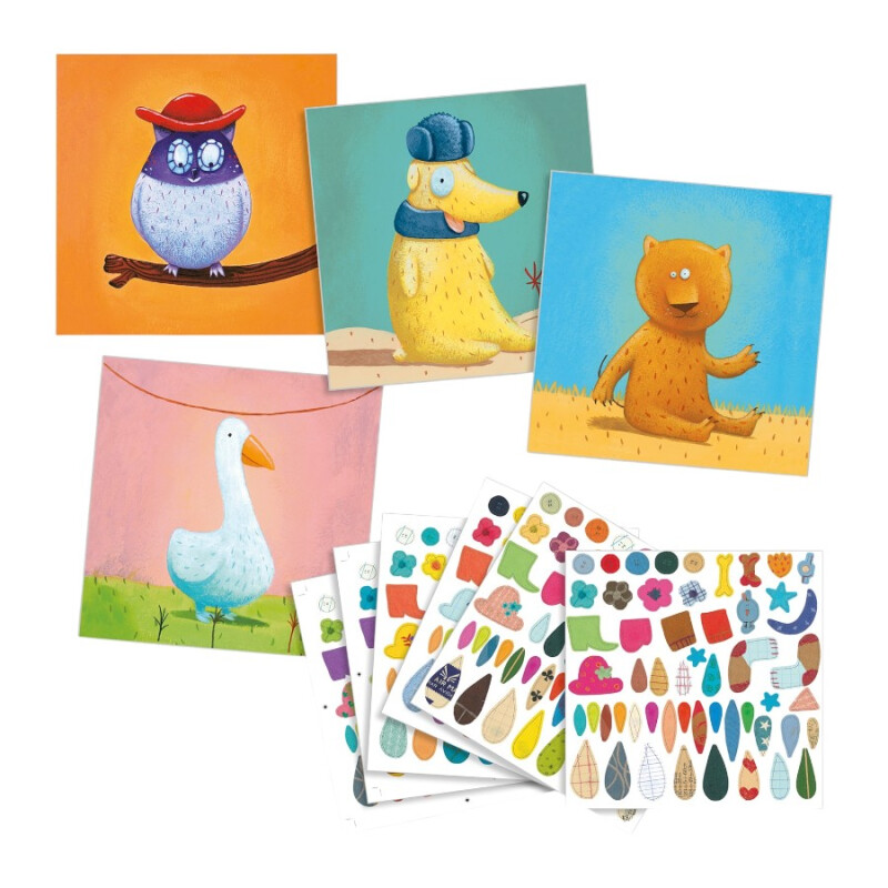 Crea Pegatinas Animales Djeco Crea Pegatinas Animales Djeco