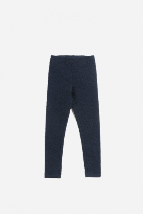 Legging con textura AZUL MARINO