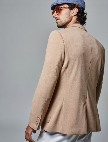 Saco pique beige