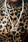 Collar de madera Blanco