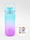 BOTELLA HIDRATACION CON STICKERS VERDE AQUA
