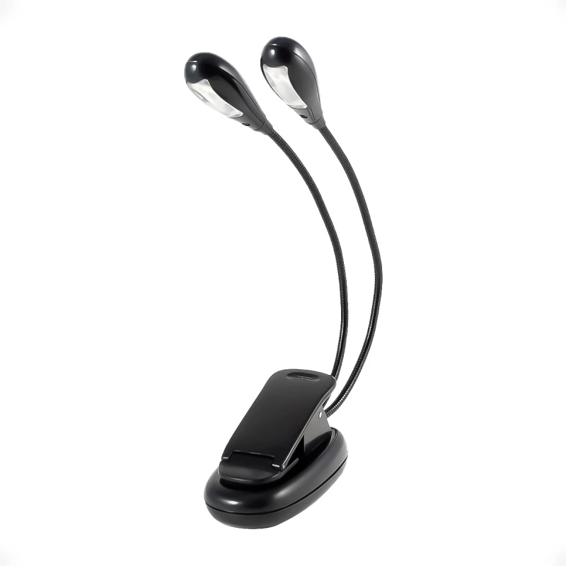 Lampara Led Doble Con Pinza Para Lectura Lampara Led Doble Con Pinza Para Lectura