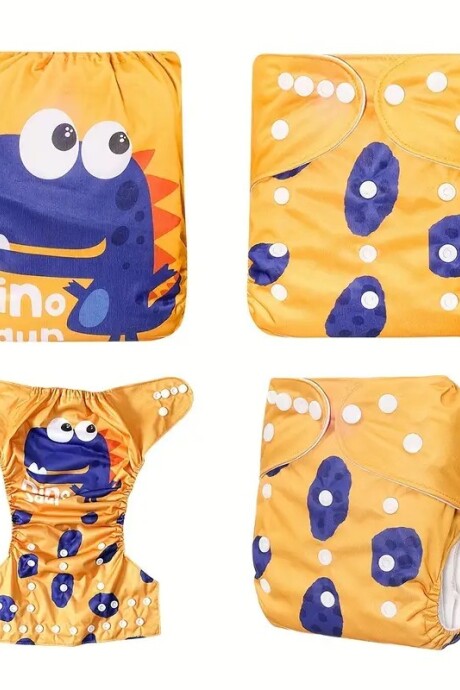 Pañal ecológico waterproof con inserto incluído Dino saur