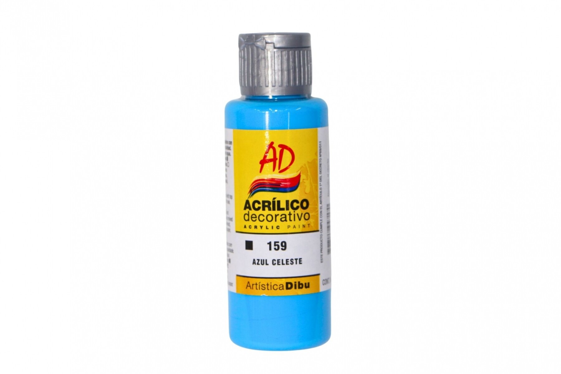 PINTURA ACRILICA ARTISTICA DIBU 60 ML. DIFERENTES COLORES - COLOR AZUL CELESTE 159 