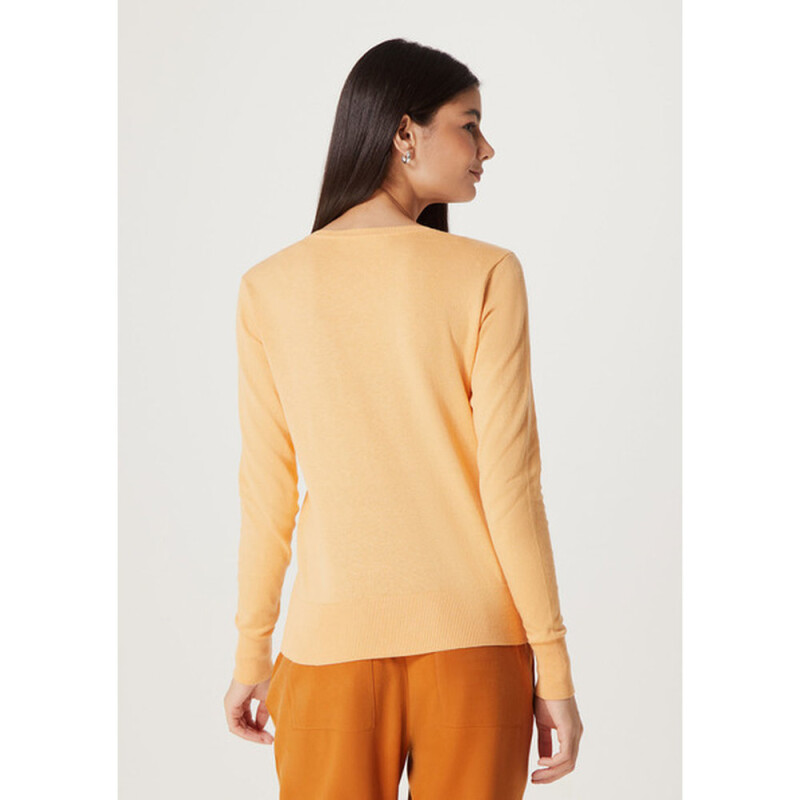 BLUSAO FEM NARANJA CLARO