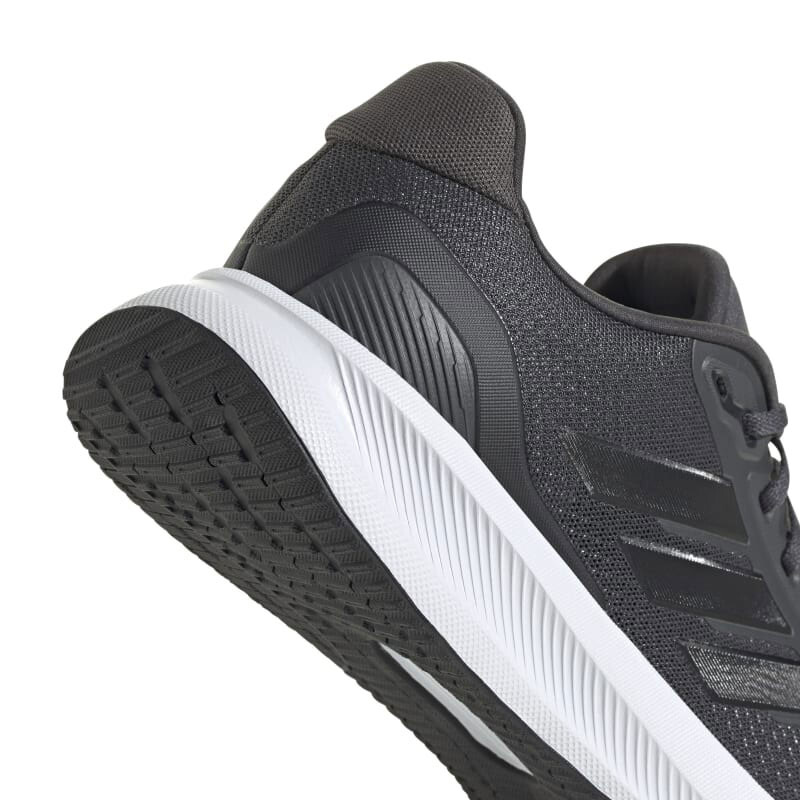 Championes de Hombre Adidas Run Falcon 5 Gris Oscuro - Negro