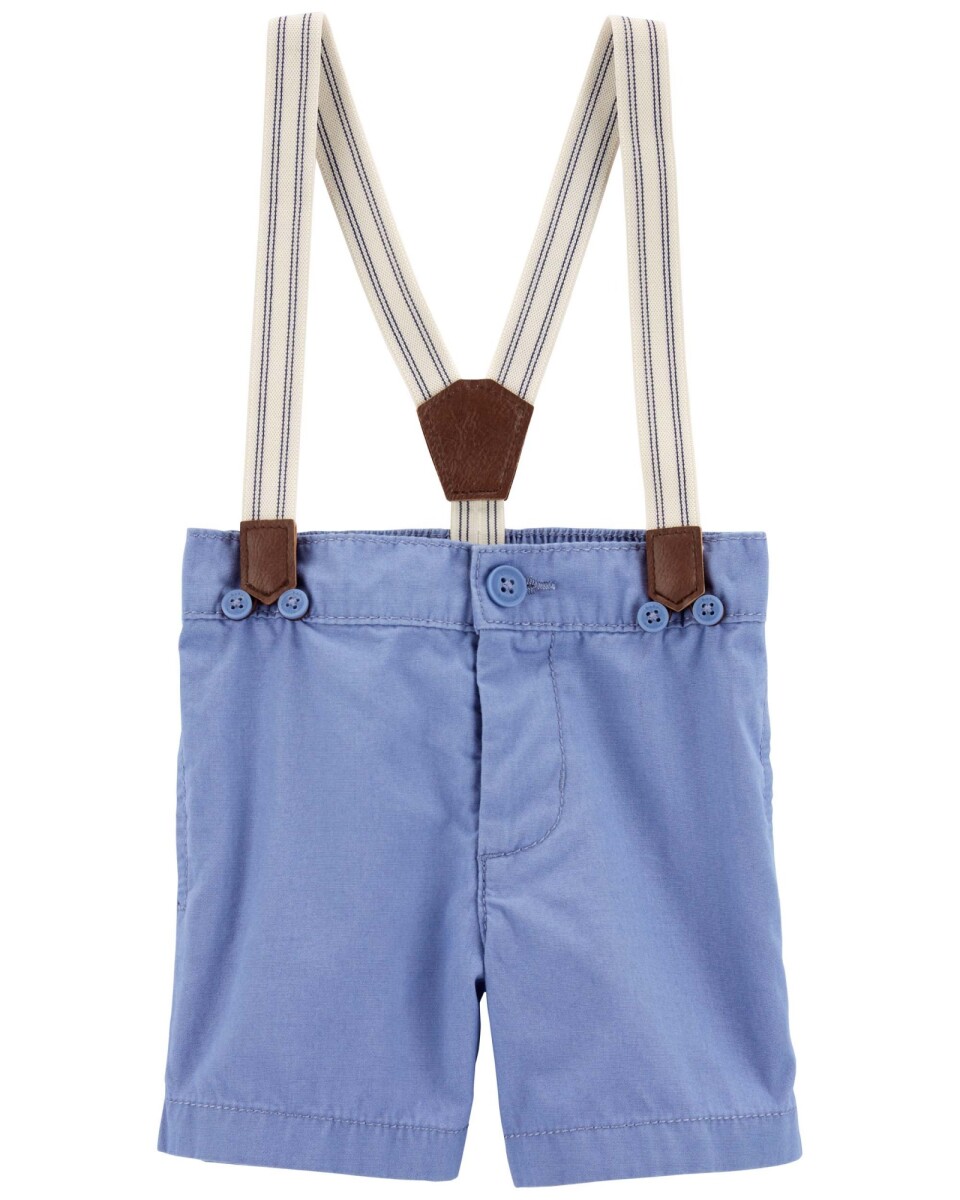 Short de algodón con tiradores 