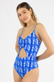 Malla flavia est. Batik azul