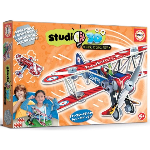 Puzzle Avion Studio 3d Rompecabezas Avioneta Educa Niños Puzzle Avion Studio 3d Rompecabezas Avioneta Educa Niños