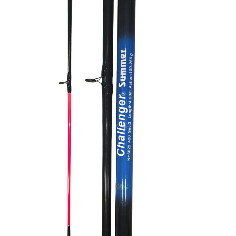 Caña Challenger summer 4.20m 3 Tramo Fibra De Vidrio Lance 100-250g negro Caña Challenger summer 4.20m 3 Tramo Fibra De Vidrio Lance 100-250g negro