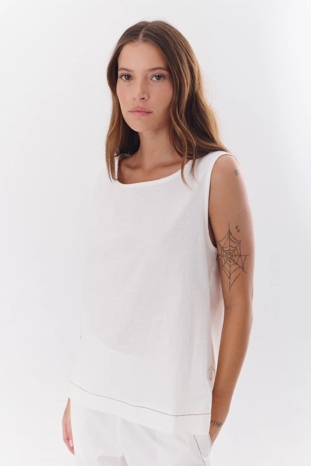 TOP LINO STRECH blanco 2