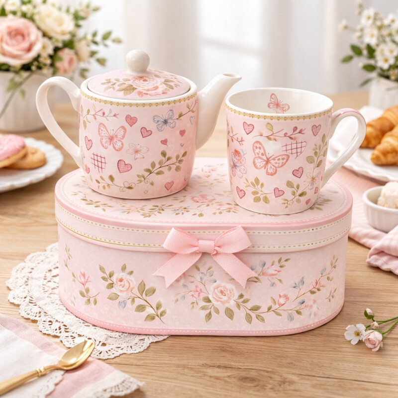 Tetera y Mug de Cerámica – Set de Té para Uno Tetera y Mug de Cerámica – Set de Té para Uno