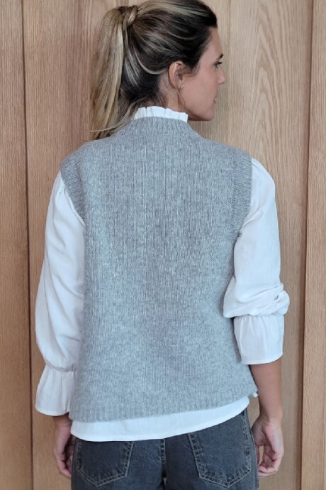 Chaleco Calafate Gris Melange