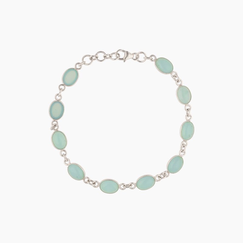 Pulsera en plata 925 y Topacio Pulsera En Plata 925 Y Topacio