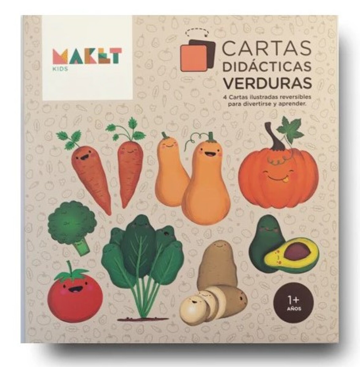 Cartas didácticas - Verduras 