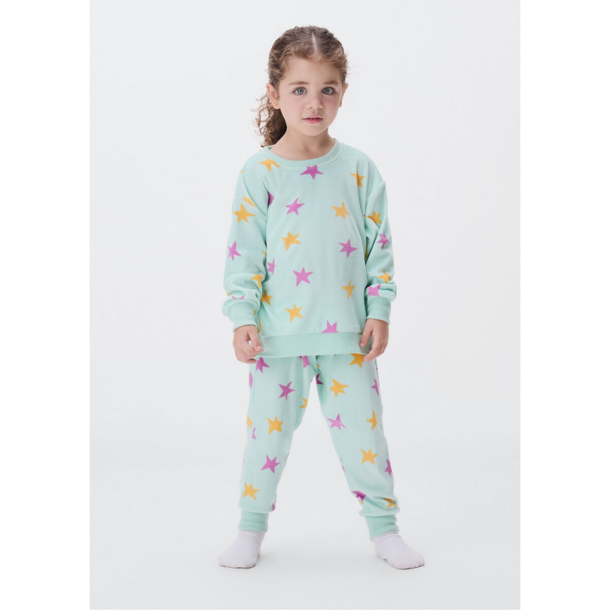 PIJAMA ML FEM - VERDE LIMA 