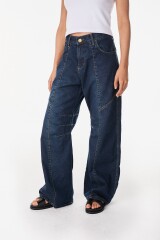 Jean Metropolis Azul Washed