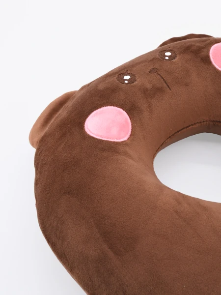 ALMOHADON DE VIAJE OSO MARRON